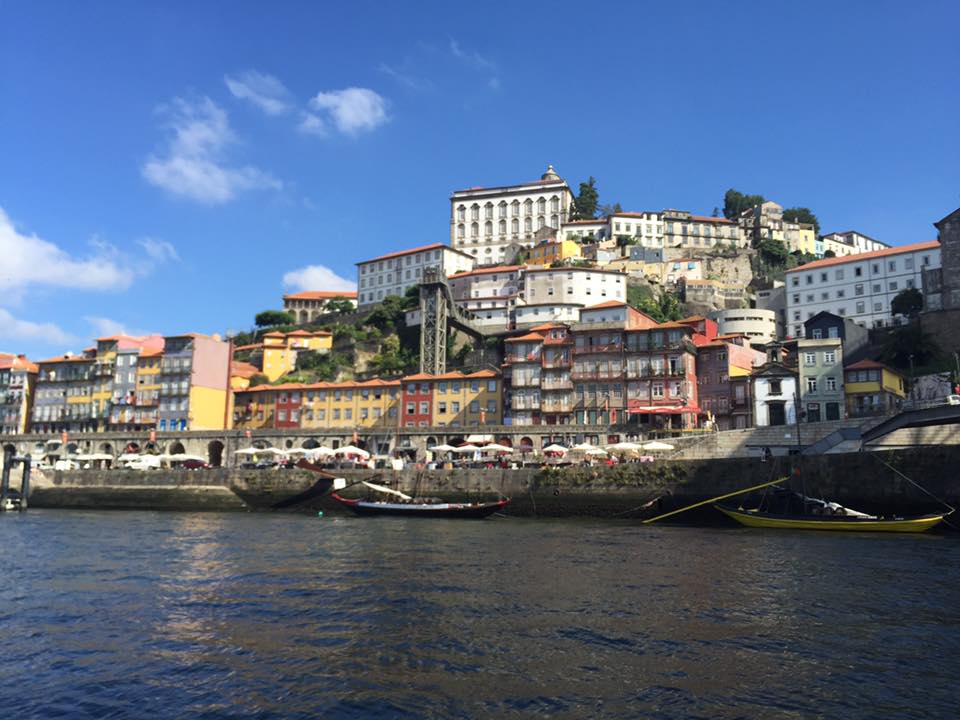 view of porto from the water