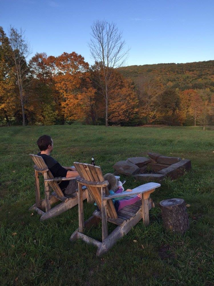 view of putney vermont at sunset