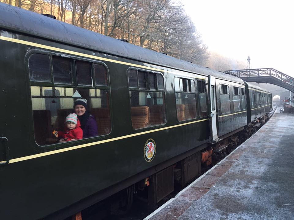 Lakeside and Haverthwaite Steam train in the Lake district