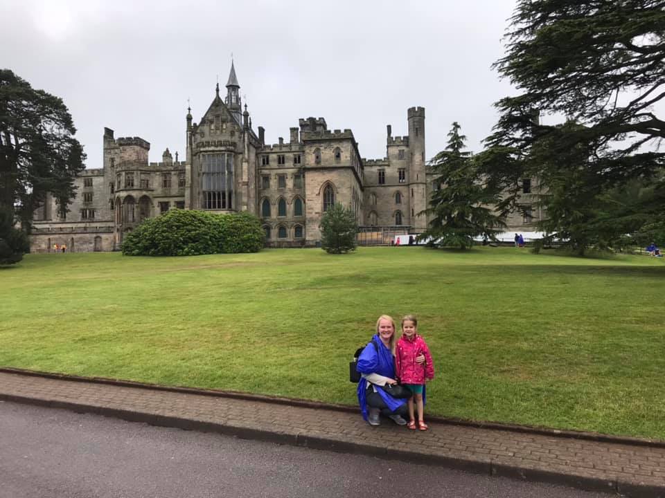 Mum and daughter outside Alton Towers 