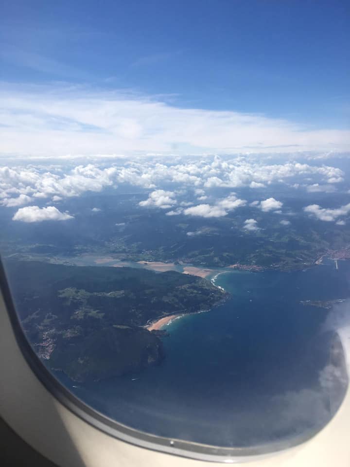 the view of spain from the plane