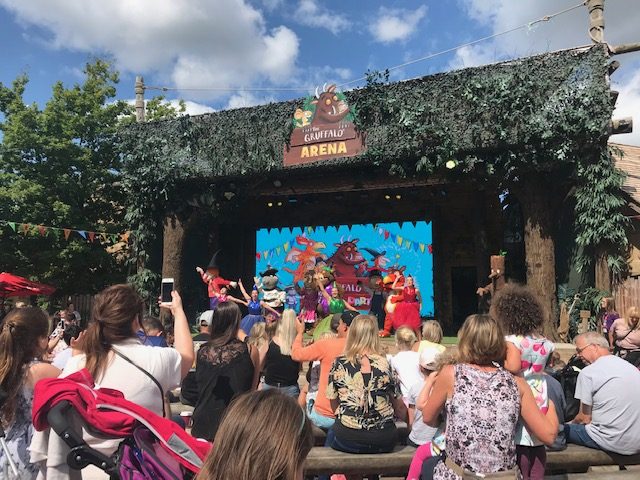 Enjoying the Gruffalo Summer Party at Chessington World of Adventures