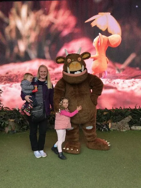 A day out at Chessington World of Adventures with children should always involve meeting the gruffalo 