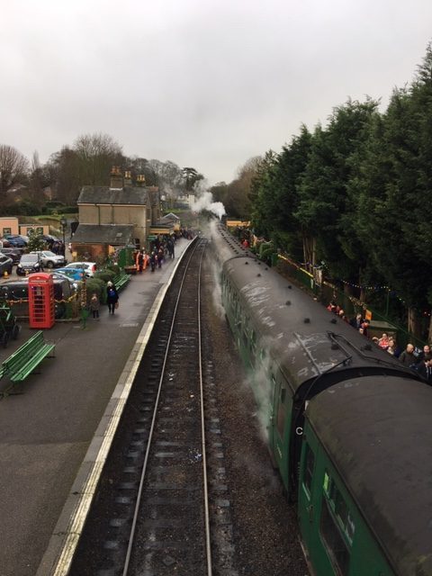 Steam train in Station