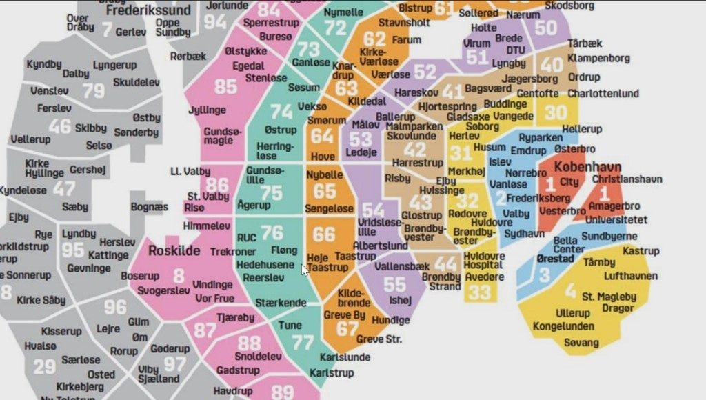 zone map of Copenhagen