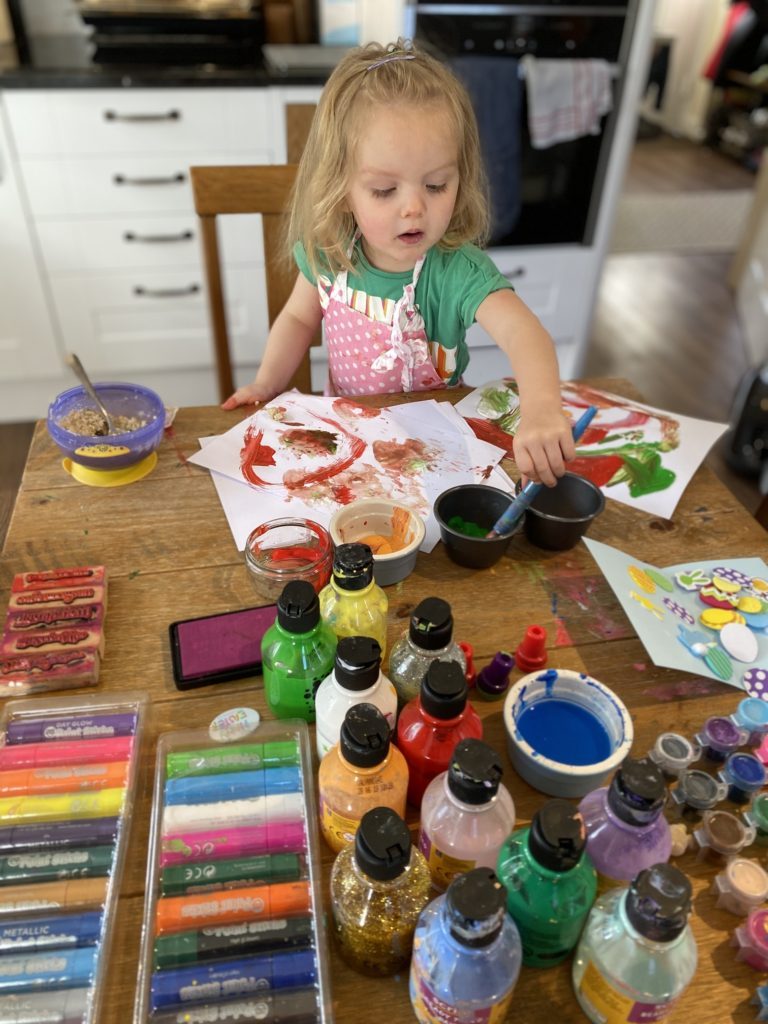 toddler painting 