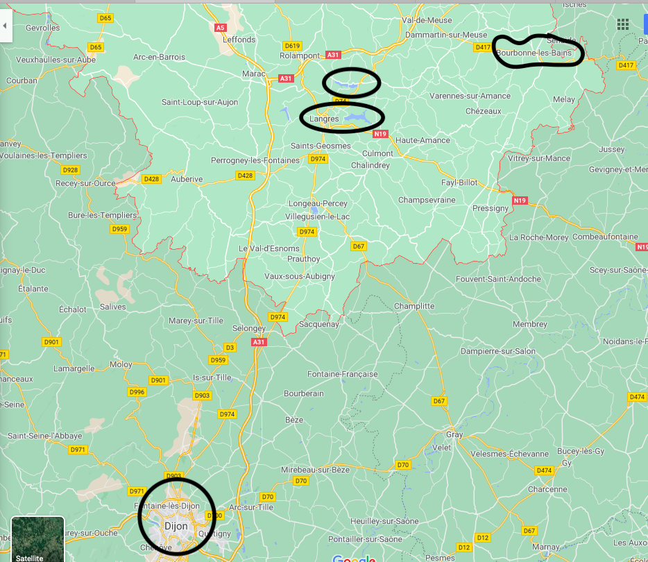 map of Haute Marne region