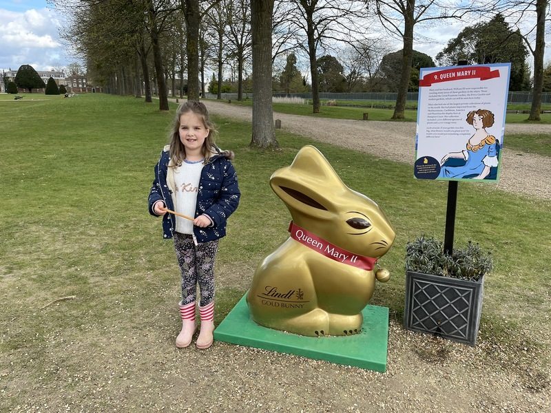 lindt bunny trail at hampton court palace. 