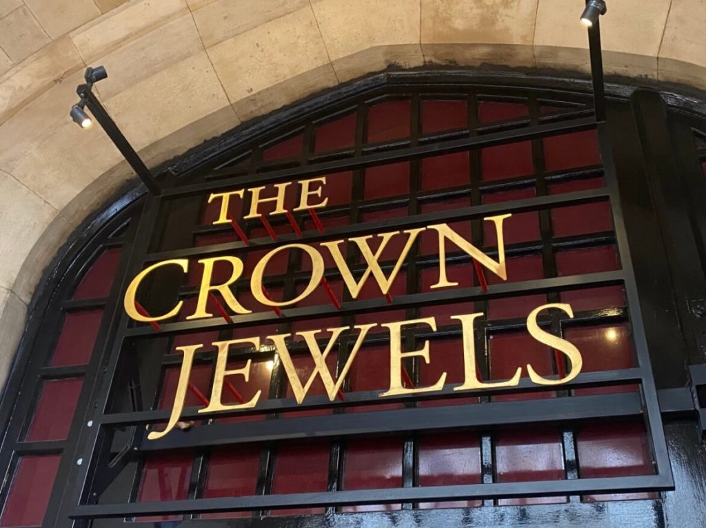 No photos allowed inside the Crown Jewels but this is the entrance 