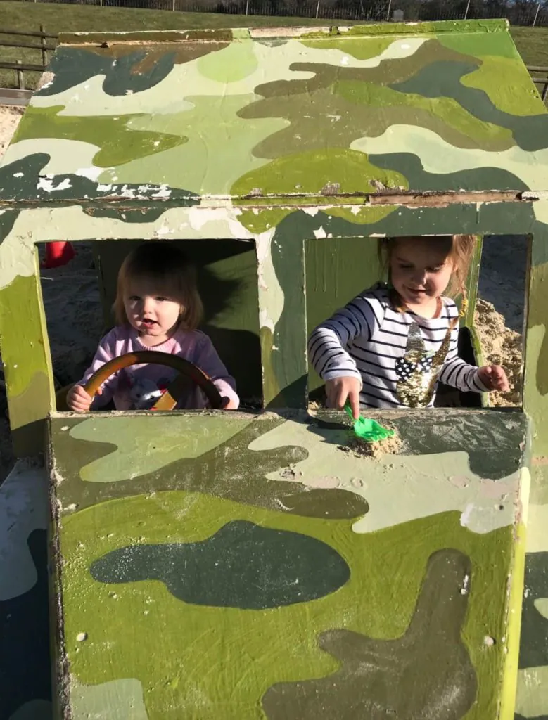 Fun in the sandpits at godstone farm