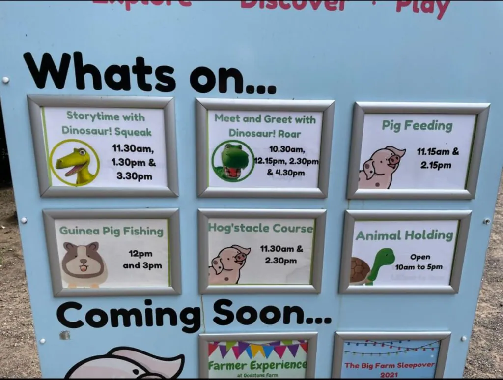 An idea of the events on at godstone farm, surrey
