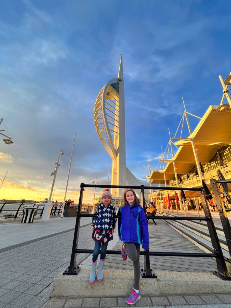 Spinnaker Tower at sunset 