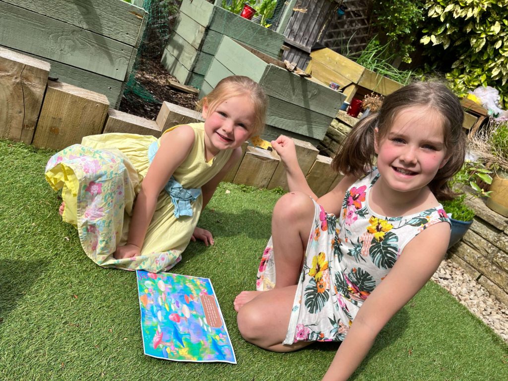 Finding escape room clues in the garden