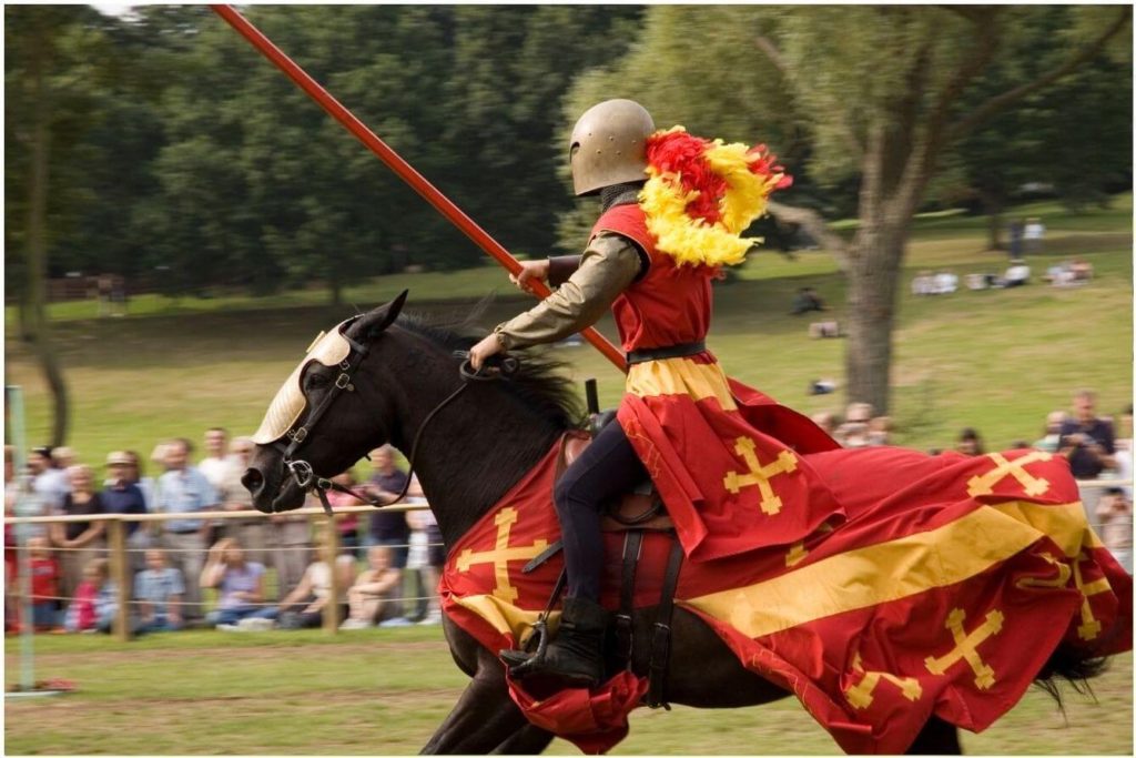 Jousting horses 