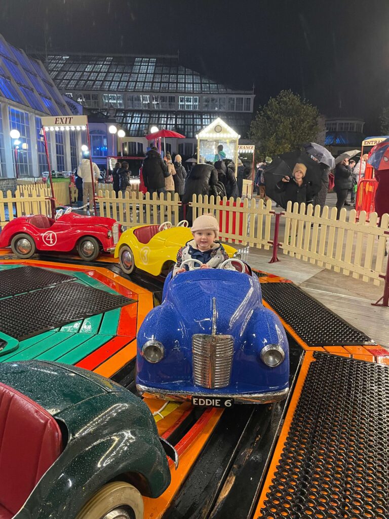 The funfair at Christmas at Kew Gardens 