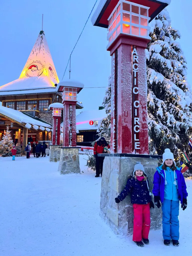 children at the arctic circle crossing 