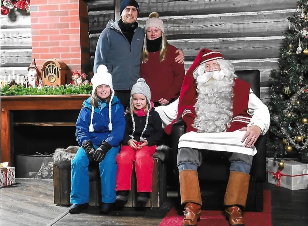 The real father Christmas at Santas Village, Lapland 