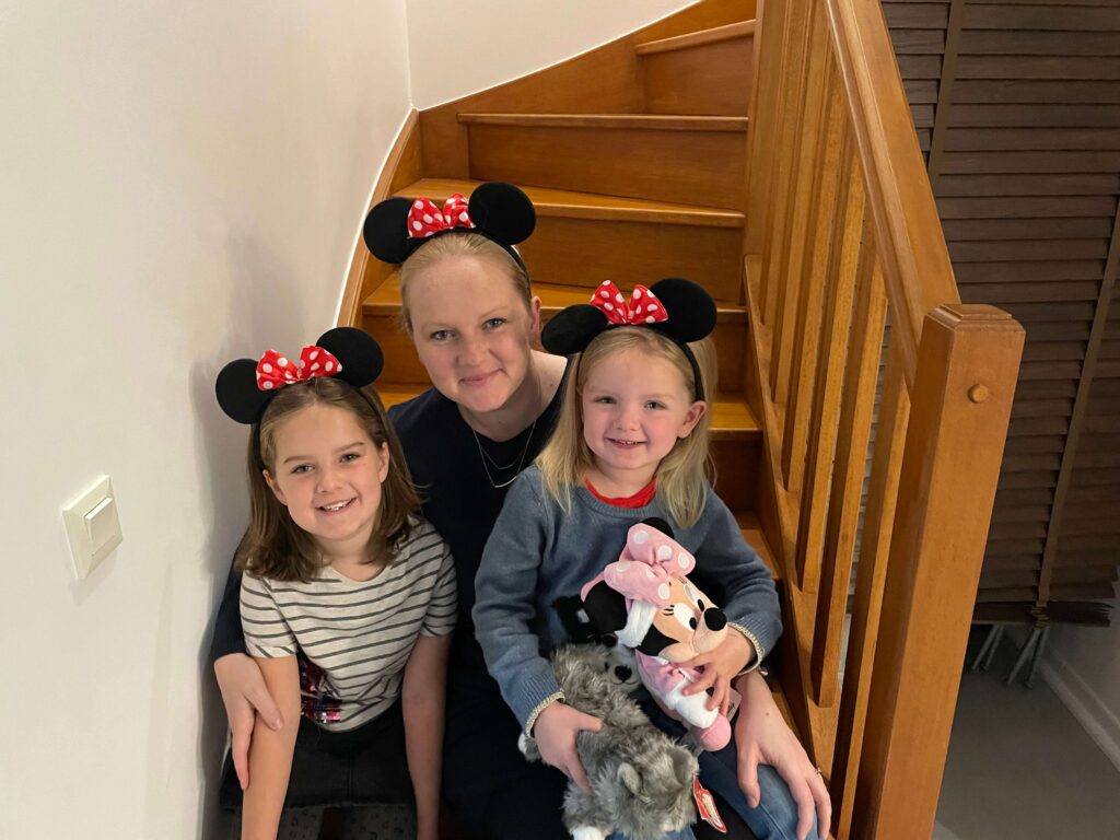 Mum and daughters mickey ears 